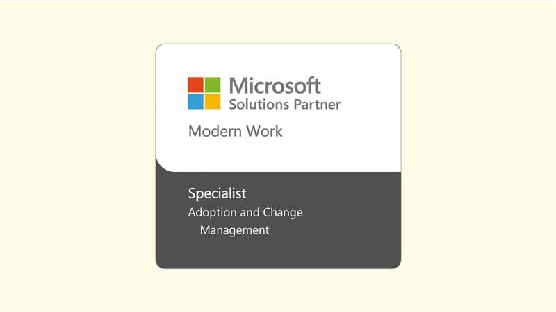 Badge: Microsoft Specialization in Adoption and Change Management
