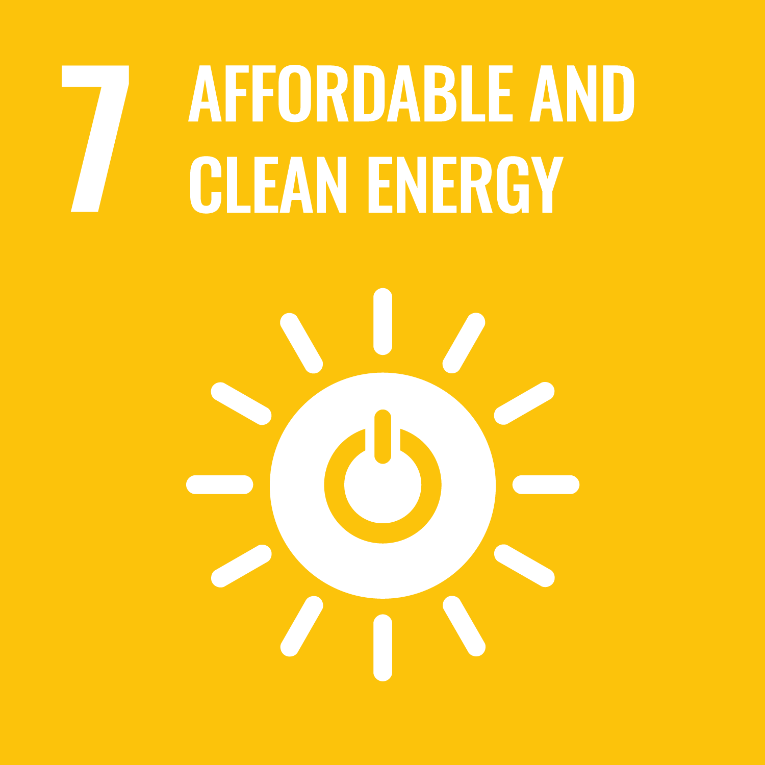 SDG 7, Affordable and Clean energy